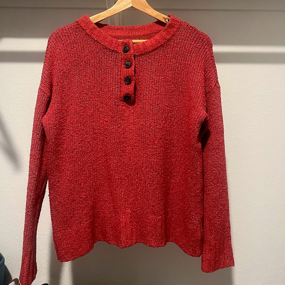 American Eagle red knitted sweater